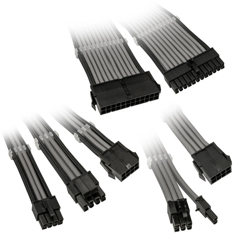 Kolink Core Adept Braided Cable Extension Kit – pilkos spalvos