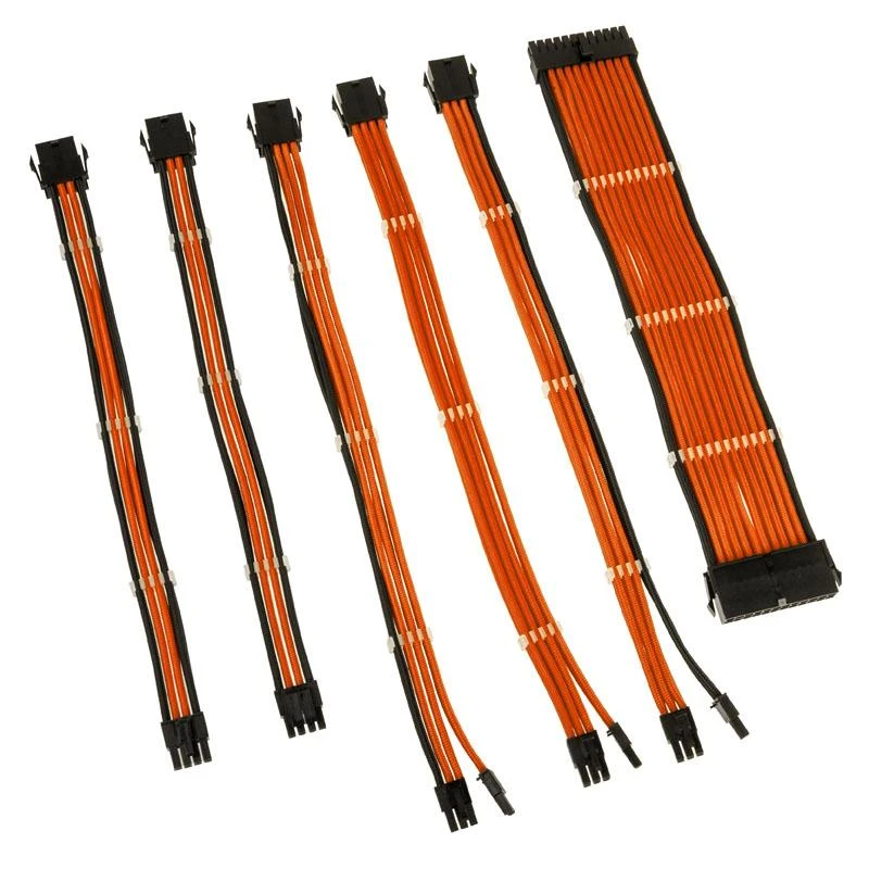 Kolink Core Adept Braided Cable Extension Kit – oranžinės spalvos
