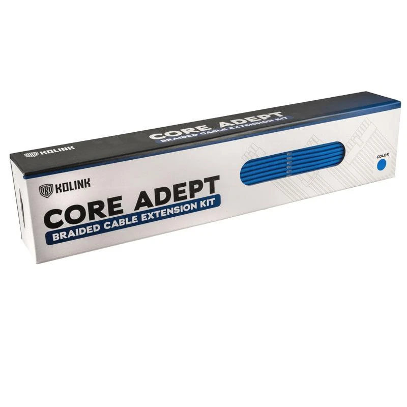 Kolink Core Adept Braided Cable Extension Kit – mėlynos spalvos