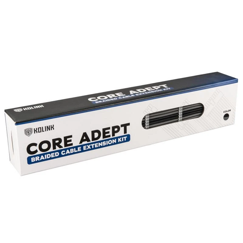 Kolink Core Adept Braided Cable Extension Kit – Juodas/Pilkas