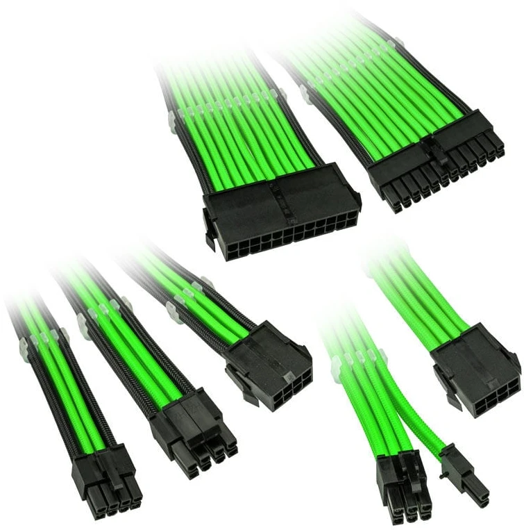 Kolink Core Adept Braided Cable Prailginimo rinkinys – žalias