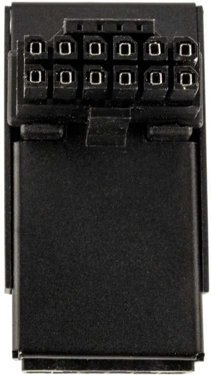 Kolink Core Pro 12V-2×6 90 Degree Adapteris – Type 1, juodos spalvos