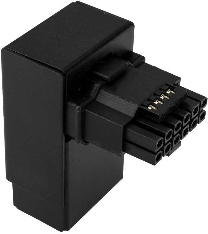 Kolink Core Pro 12V-2×6 90 Degree Adapteris – Type 1, juodos spalvos