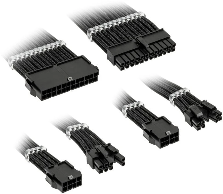 Kolink Core Standard Braided Cable Extension Kit – Jet Juodas