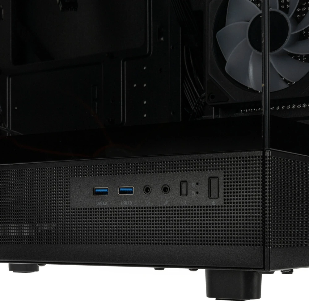 Kolink GSI SmartAssembly ARGB Glass Micro-ATX PC case, mid tower, Micro-ATX, Tempered Glass – juodas, 750 watts Gold power supply