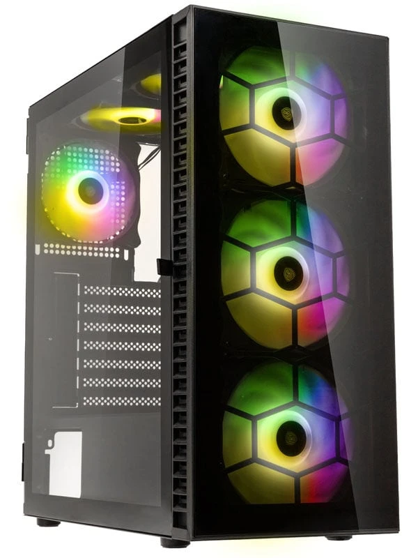 Kolink Observatory HF Glass ARGB Mid Tower – Juodas