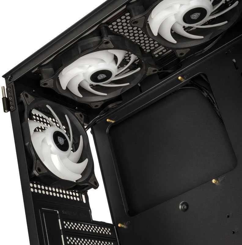 Kolink Observatory HF Glass ARGB Mid Tower – Juodas