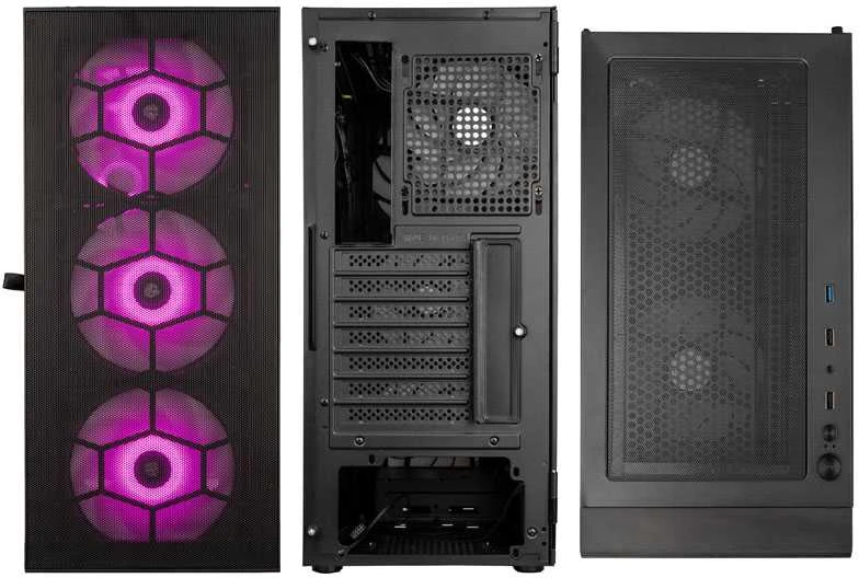 Kolink Observatory HF Mesh ARGB Midi-Tower – juoda