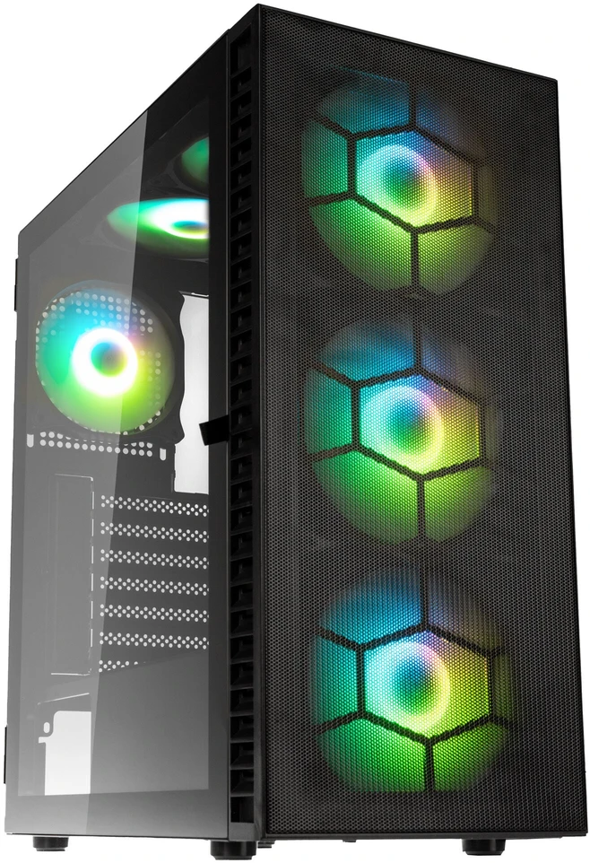 Kolink Observatory HF Plus Mesh ARGB Mid Tower – juodas