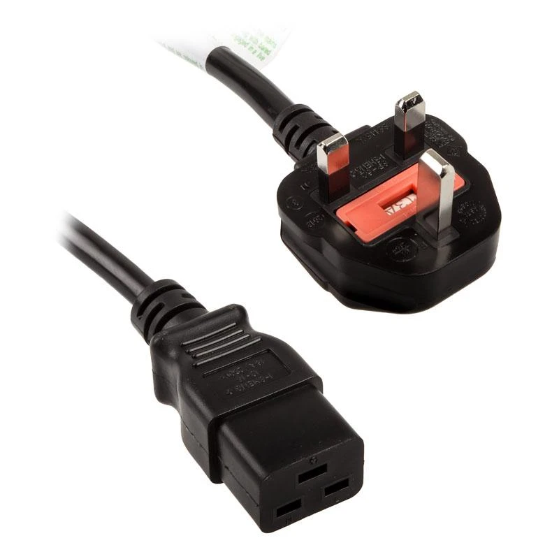 Kolink Premium power cable UK (Type G) to IEC C19 – 1.8m