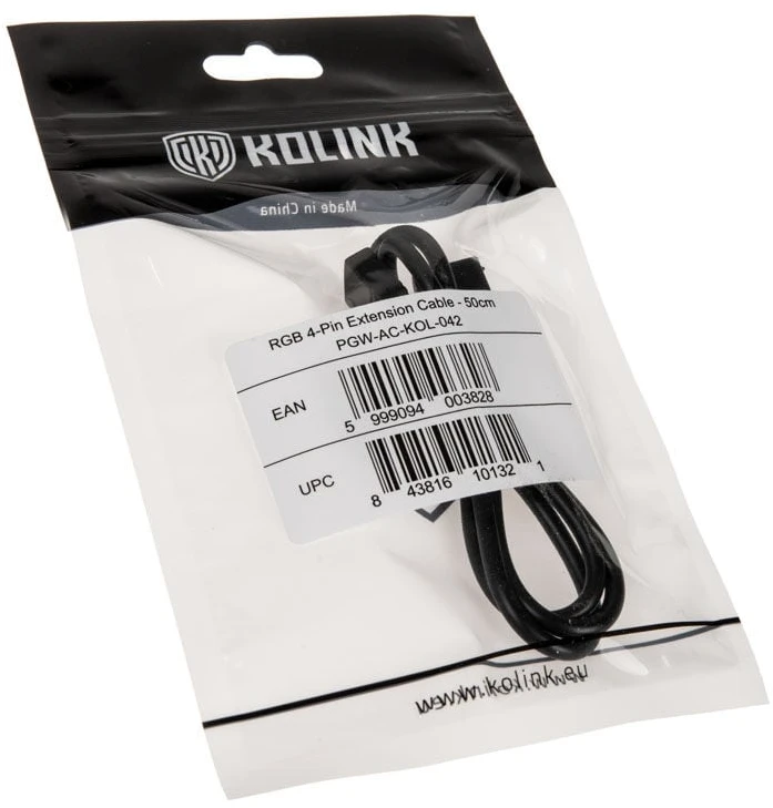 Kolink RGB 4 kontaktų prailginimo kabelis – 50 cm