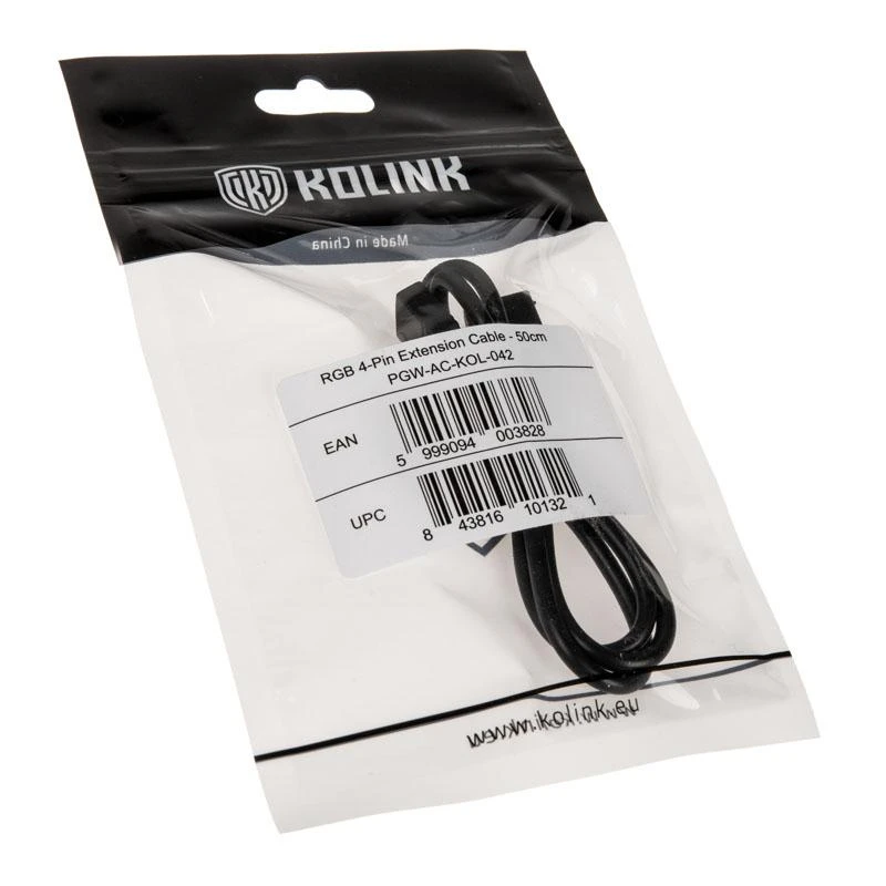 Kolink RGB 4 kontaktų prailginimo kabelis – 50 cm