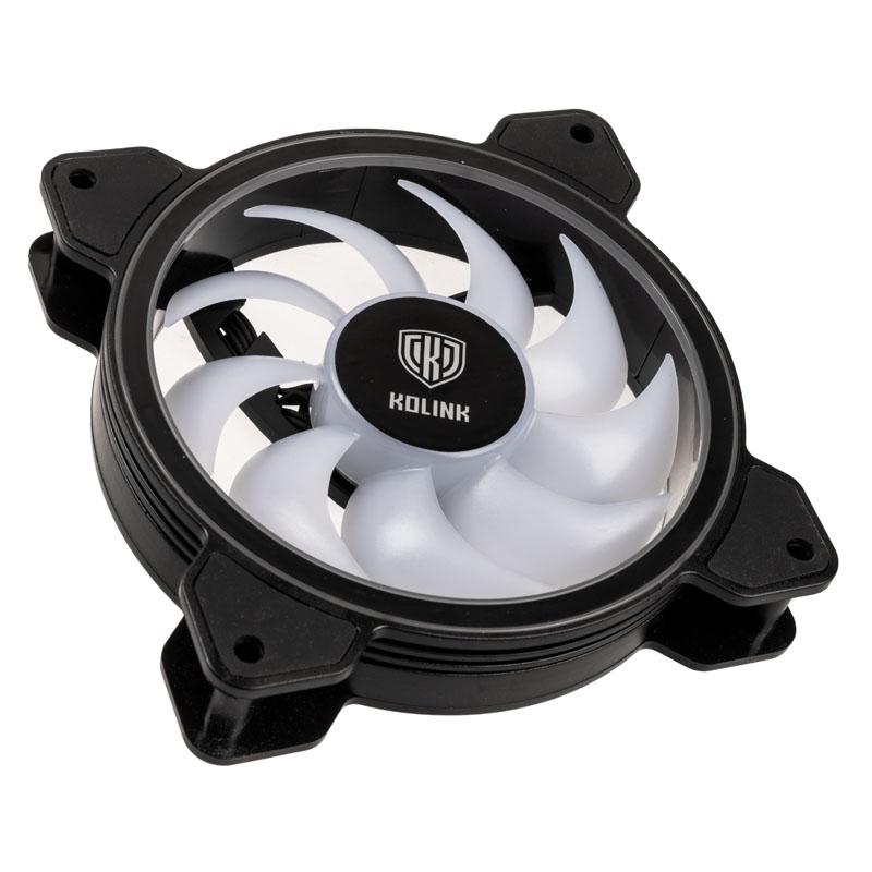Kolink Umbra HDB ARGB LED PWM - 120 mm, ventiliatorius, 12 cm, juodas, baltas