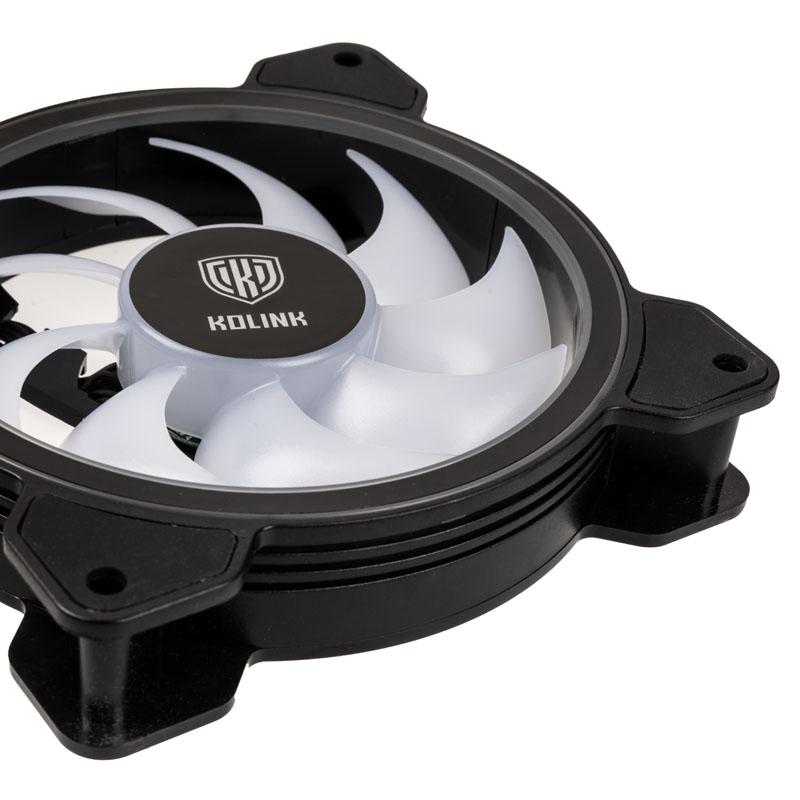 Kolink Umbra HDB ARGB LED PWM - 120 mm, ventiliatorius, 12 cm, juodas, baltas