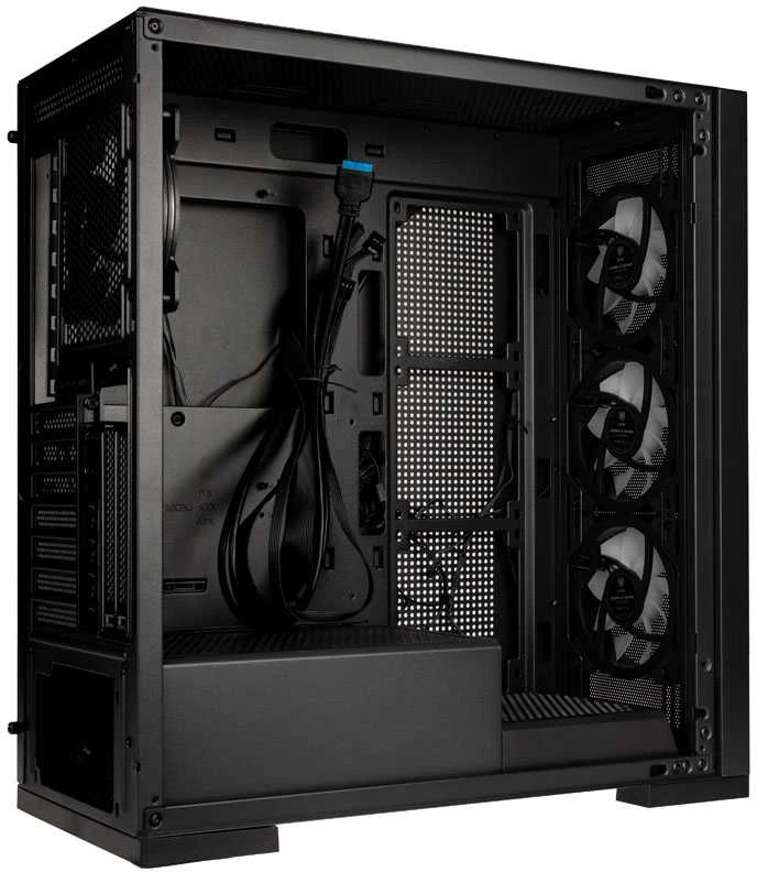 Kolink Unity Meshbay ARGB Midi-Tower, Tempered Glass – juodos spalvos