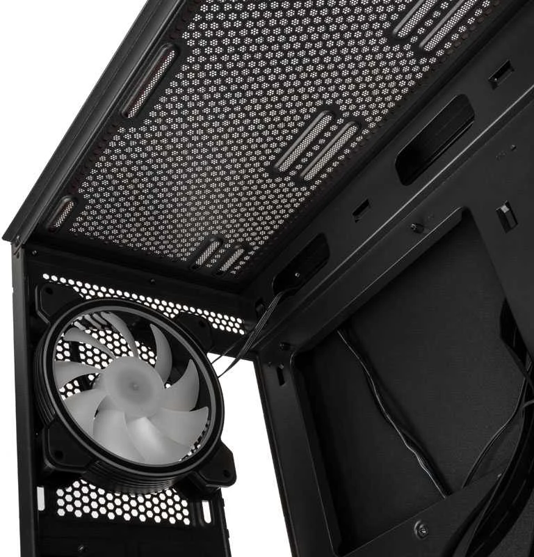 Kolink Unity Meshbay ARGB Midi-Tower, Tempered Glass – juodos spalvos