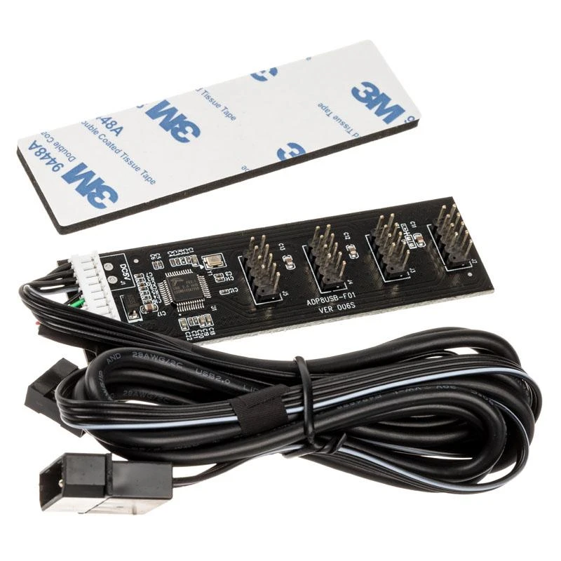 „Kolink“ USB 2.0 šakotuvo plokštė, įskaitant 60 cm USB ir „Molex“ laidą