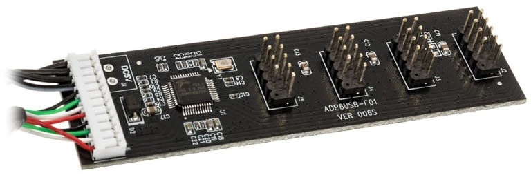 „Kolink“ USB 2.0 šakotuvo plokštė, įskaitant 60 cm USB ir „Molex“ laidą
