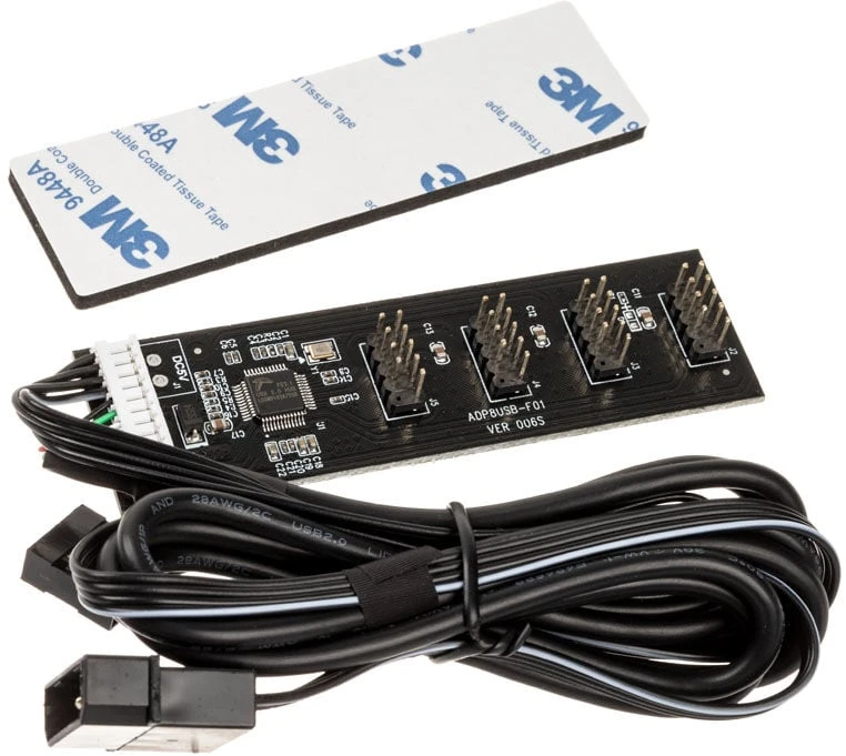 „Kolink“ USB 2.0 šakotuvo plokštė, įskaitant 60 cm USB ir „Molex“ laidą