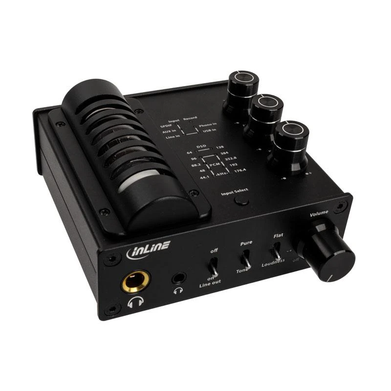 Stiprintuvas ausines InLine Tube AmpUSB-EQ DAC