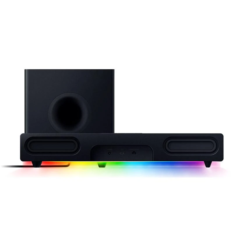 Kompiuterio kolonėlės Razer | Gaming Soundbar | Leviathan V2 | Bluetooth | Belaidė jungtis | Juodas