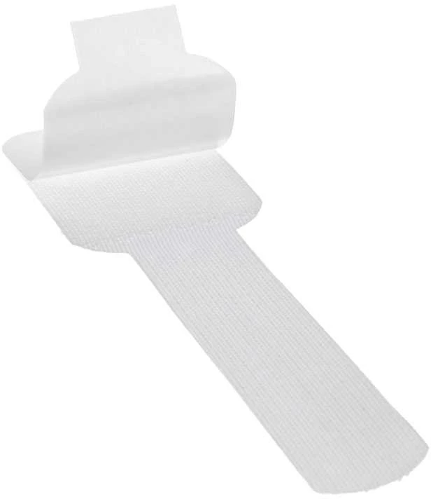 RAM LABEL THE CABLE PRO sieninis kabelių laikiklis su lipnia juosta, 50 dalių rinkinys – baltos spalvos