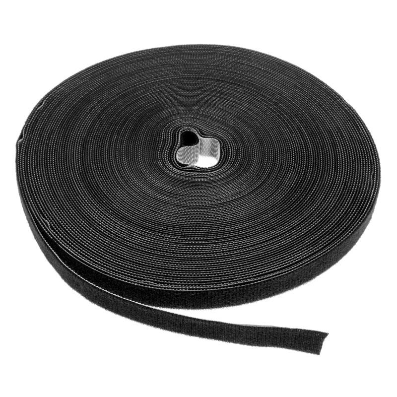Label The Cable PAŽYMĖKITE THE CABLE PRO Roll Dual Velcro ritinėlis 25m - juodas