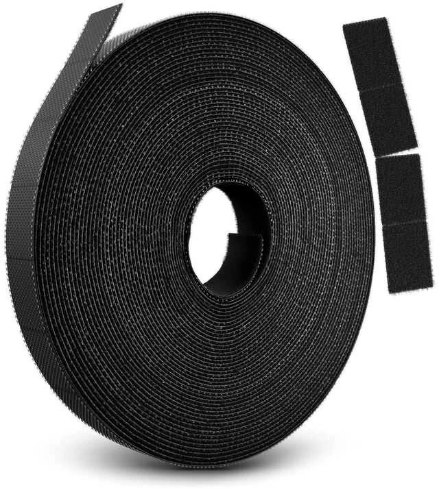LABEL THE CABLE RIP STRAPS Velcro Roll – juodas, 3m