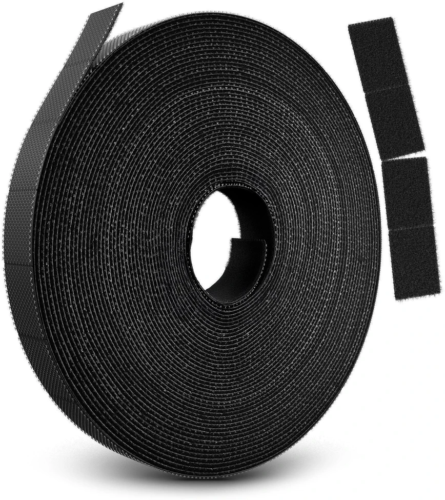 „Label the Cable RIP STRAPS“ lipnios juostos ritinėlis – juodas, 10 m