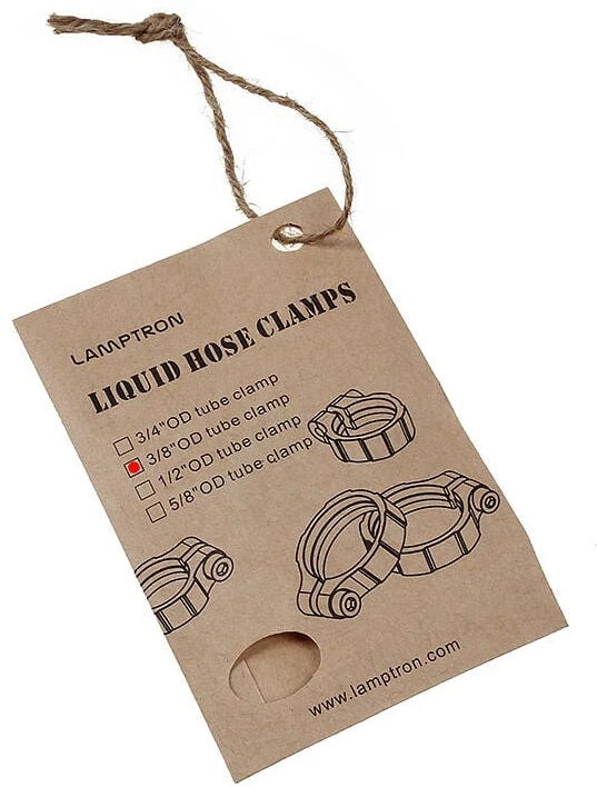 Lamptron 10 mm hose clamp – sidabrinis