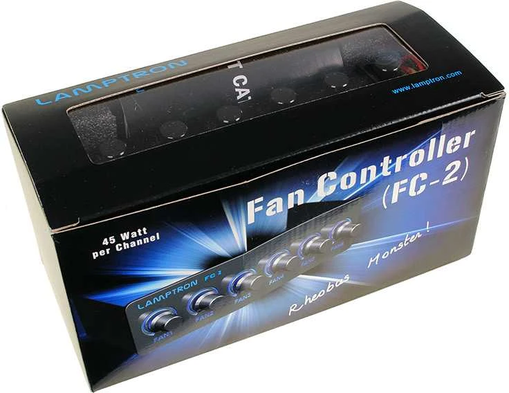 Lamptron FC2 Fan Controller 5,25″ – juodos spalvos