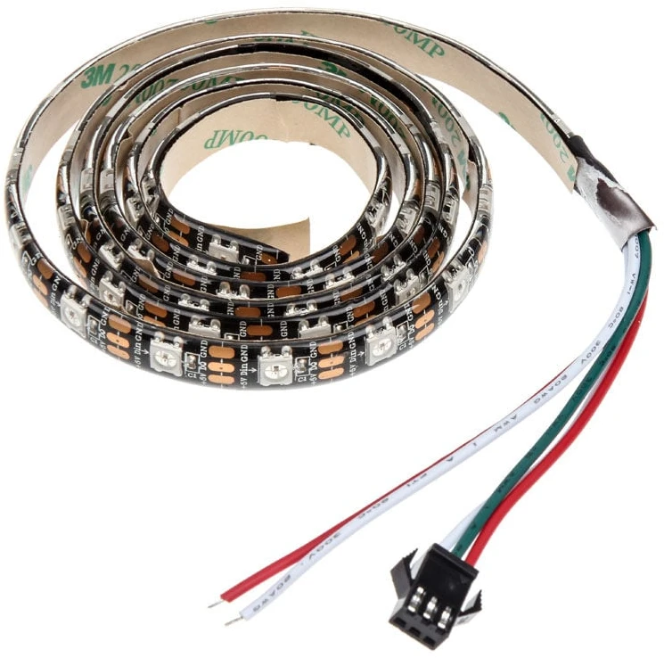 „Lamptron FlexLight“ daugiaprogramiai RGB šviesos diodai, infraraudonųjų spindulių nuotolinio valdymo pultas – 1 m