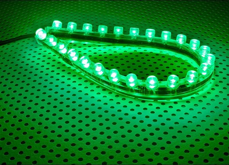 Lamptron FlexLight Standard – 24 LEDs – venom žalias