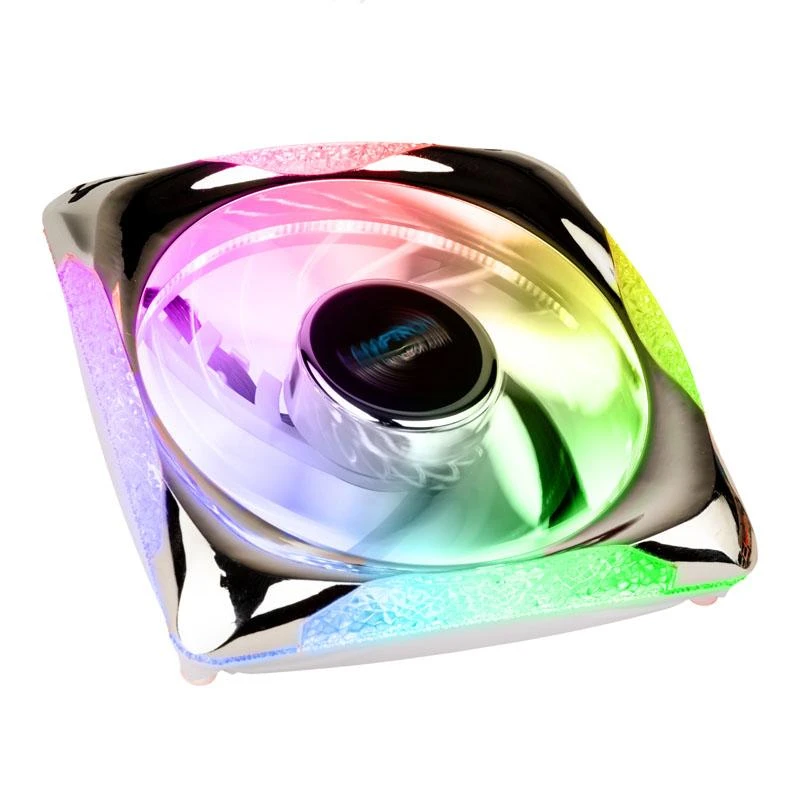 Lamptron PLUTO+ ventiliatorius su chromuotu rėmu ir RGB