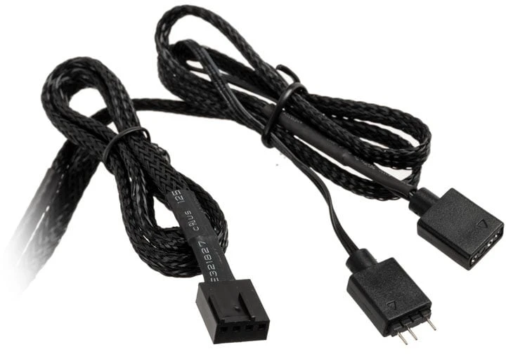 Lamptron PLUTO+ ARGB PWM korpuso ventiliatorius 3er komplektas – juodos spalvos