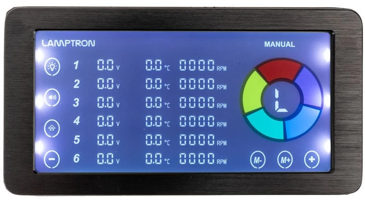 Lamptron RF625 fan and ARGB controller, juodos spalvos
