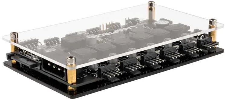 Lamptron RF625 fan and ARGB controller, juodos spalvos