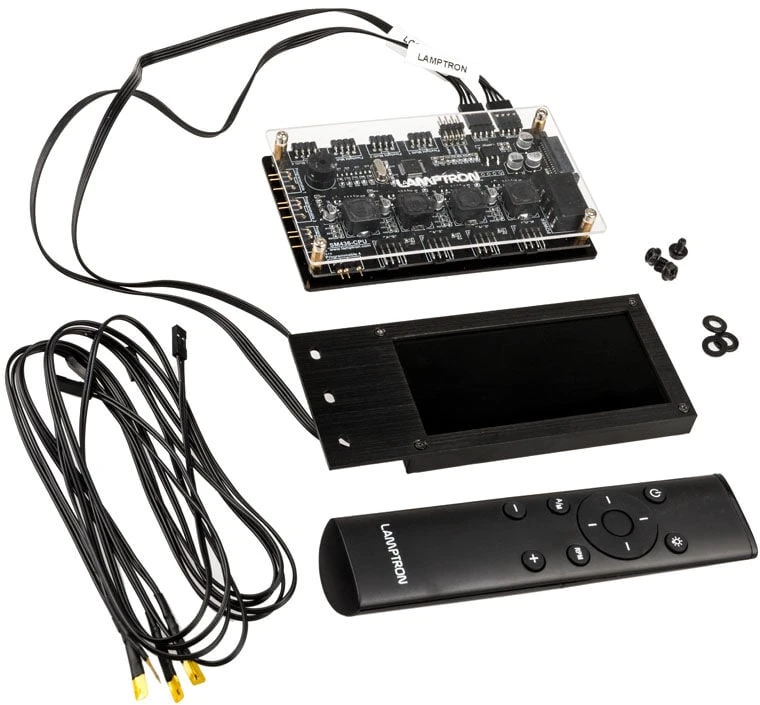 Lamptron SM436 PCI RGB fan and LED controller – juodos spalvos
