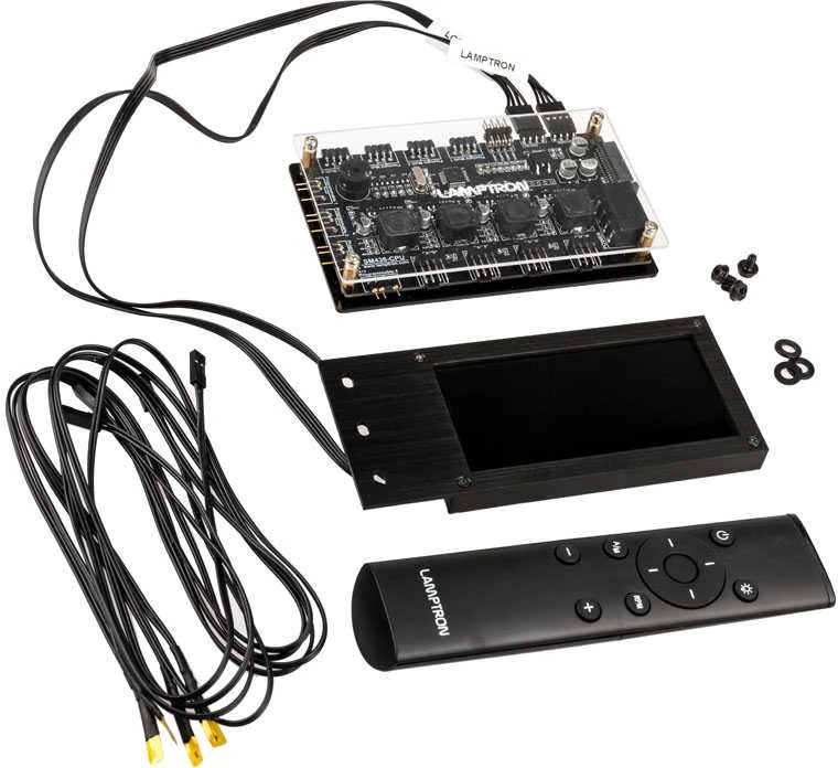 Lamptron SM436 PCI RGB fan and LED controller – juodos spalvos