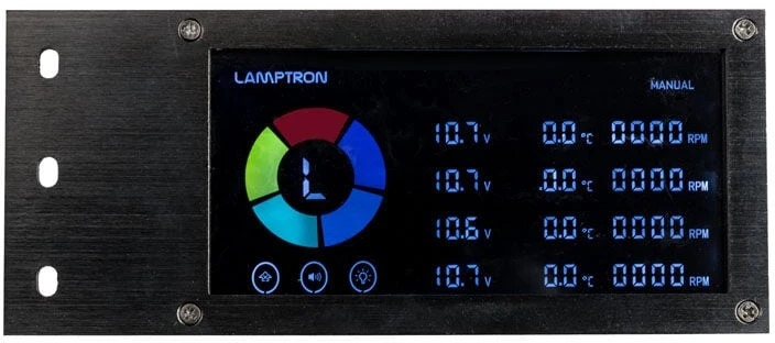 Lamptron SM436 PCI RGB fan and LED controller – juodos spalvos