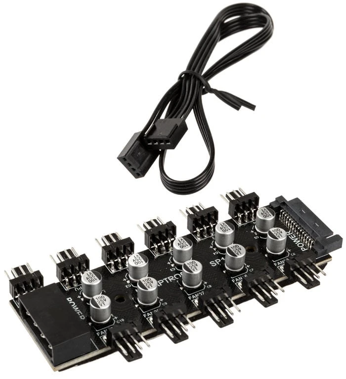„Lamptron SP105 10x PWM“ ventiliatoriaus mazgas