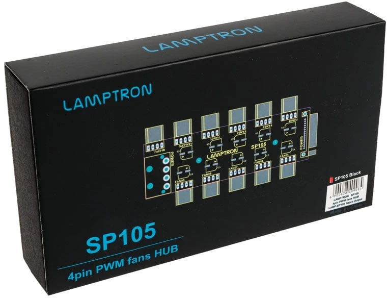 „Lamptron SP105 10x PWM“ ventiliatoriaus mazgas