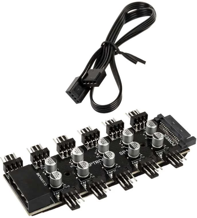 „Lamptron SP105 10x PWM“ ventiliatoriaus mazgas