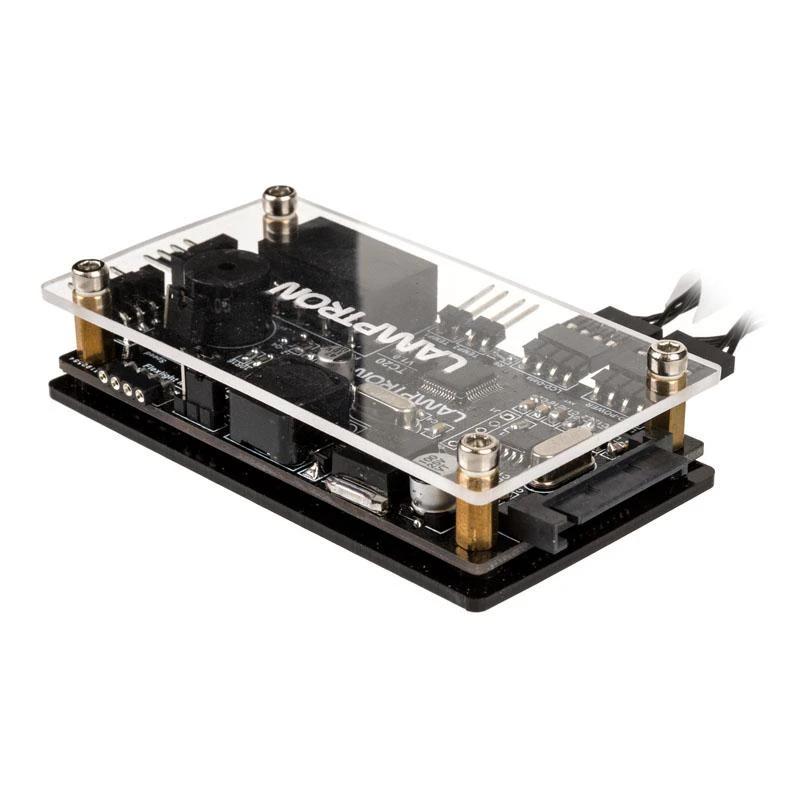 Lamptron TC20 PCI RGB fan and LED controller – juodos spalvos