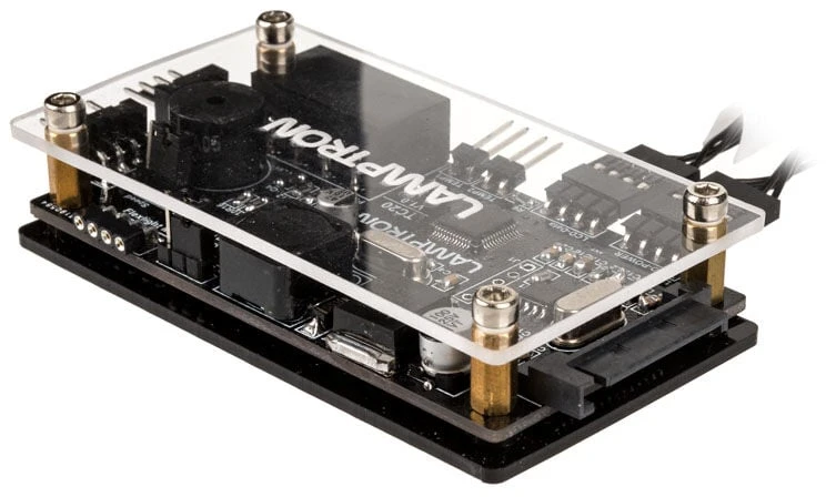Lamptron TC20 PCI RGB fan and LED controller – sidabro spalvos