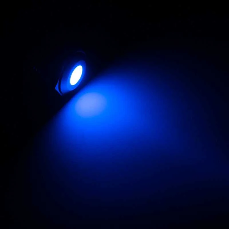 Lamptron Vandalism-protected LED – mėlynas, juodas housing