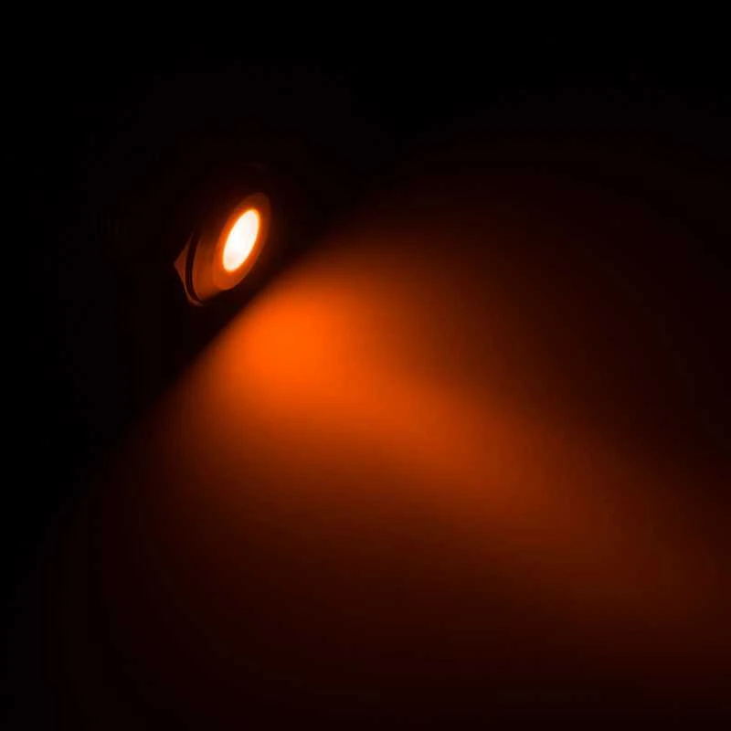 Lamptron Vandalism-protected LED - oranžinis, juodas housing