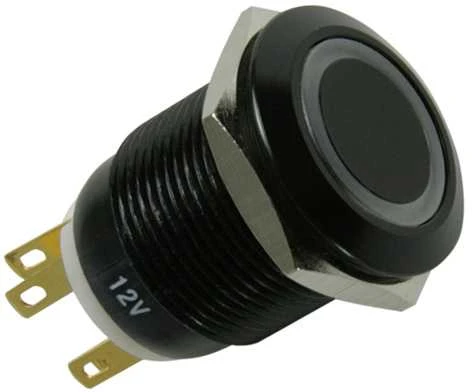 Lamptron vandalizmo jungiklis 19mm - Blackline - žalia