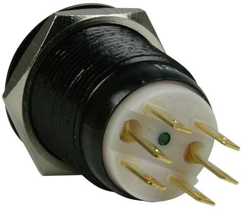 Lamptron vandalizmo jungiklis 19mm - Blackline - žalia