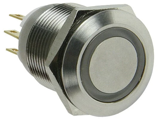Lamptron vandalizmo mygtukas / jungiklis 16mm - Silverline - mėlyna